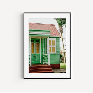 Colourful Barbados House Instant Digital Photography Download, Caribbean Decor, Tropical Photography, Tropical Wall Art PRINTABLE
