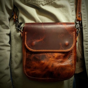 Sacoche en cuir
