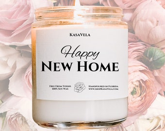 Happy New Home Bless This House Candle Housewarming Gifts Gift New Home Gift Soy Candle New Homeowner Closing Home Owner Gift Funny