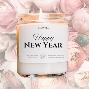 Bougie drôle de bonne année pour le cadeau de nouvelle année Cadeau de bonne année pour elle, cadeau drôle pour le réveillon du Nouvel An, bonne chance
