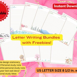 JW Letter Writing Stationery Bundles with Freebies | JW Simple letter writing paper | US Letter size Stationery