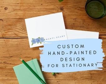 Custom Hand-Painted Stationary Design