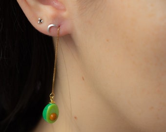 Avocado Chain Earrings