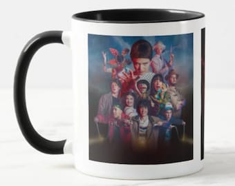 Stranger Sings Taza, Regalos para él, Regalos para ella, Taza de café divertida, Posavasos