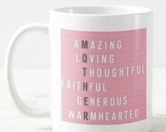 Taza del Día de las Madres, Te amo Taza, Regalos para ella, Regalos para él.