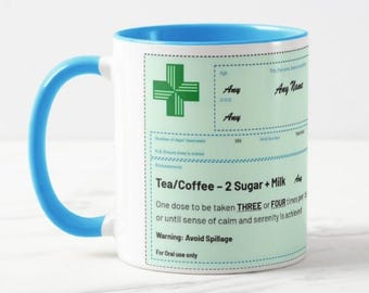Prescription Mug, Pharmacy Mug  **Fully Customisable**