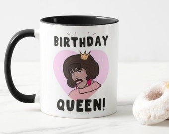 Birthday Queen, Funny Mug, Happy Birthday  Funny mug, Gifts for her, Gifts for him, Coaster
