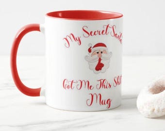 Taza de amigo secreto, regalo secreto, taza divertida