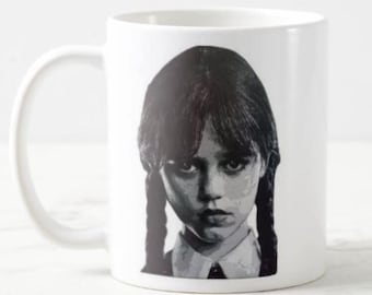 Wednesday Mug, Addams Mug, Wednesday Addams, Gothic Mug, Gifts for him, Gifts for her, Coffee Mug,