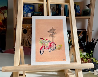 Fietsen in België: plakkaatverf