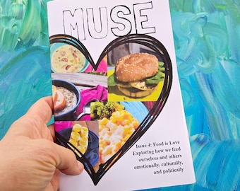 Food is Love zine, free shipping, Food Zine, recipe zine, feminist zines, anarchist zine, zines book, gift for reader women, self published