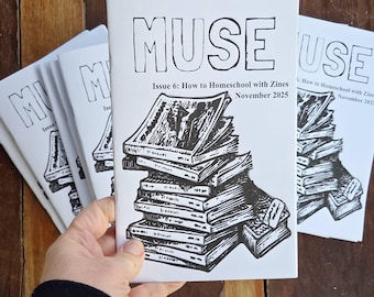 Homeschooling with Zines, free shipping, homeschool resources, zine making books, zine making supplies, zines for kids, activity book