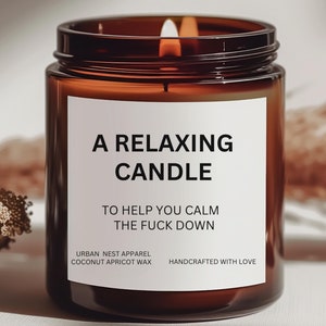 Rude Candles, Relaxing Gift, Sarcastic Candle,Self-Care Gift, Christmas Gifts, Gift for Friend, Gifts for Mum, Funny Candles