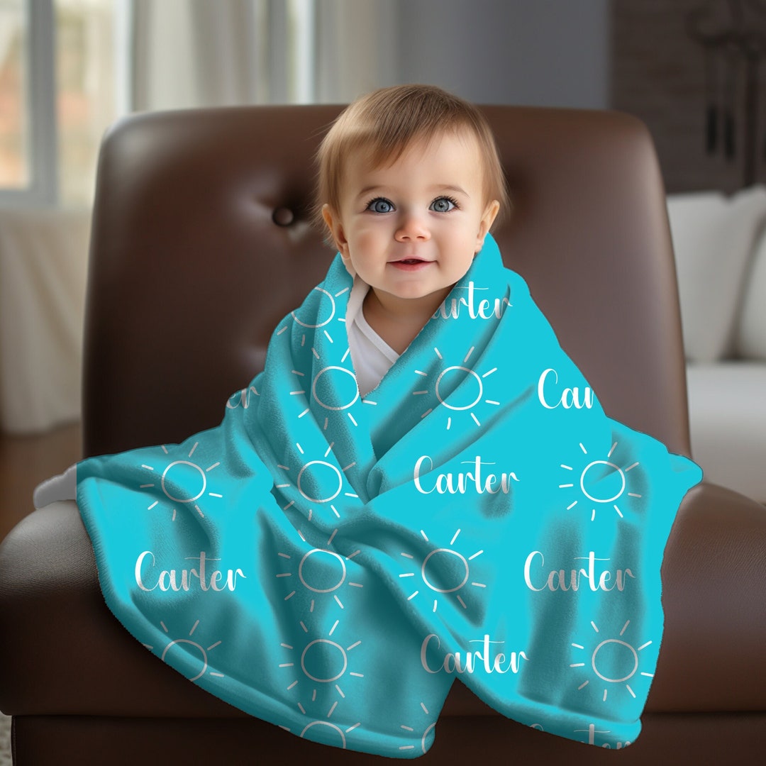 Personalized Baby Swaddle Blanket With Name – Custom Newborn Gift, Soft Polyester, 0-6 Months - View #11