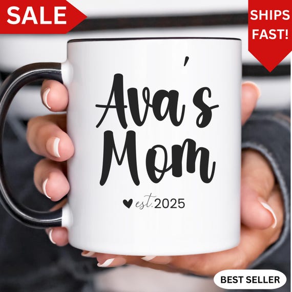 Mom Coffee Mug, First Mothers Day, Gift for New Mom, Personalized