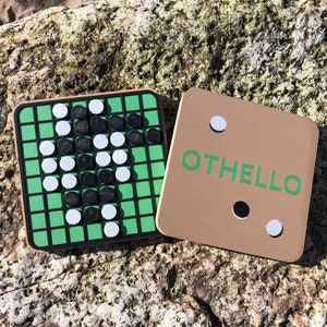Modern Othello Game | Travel Edition with Portable Lid