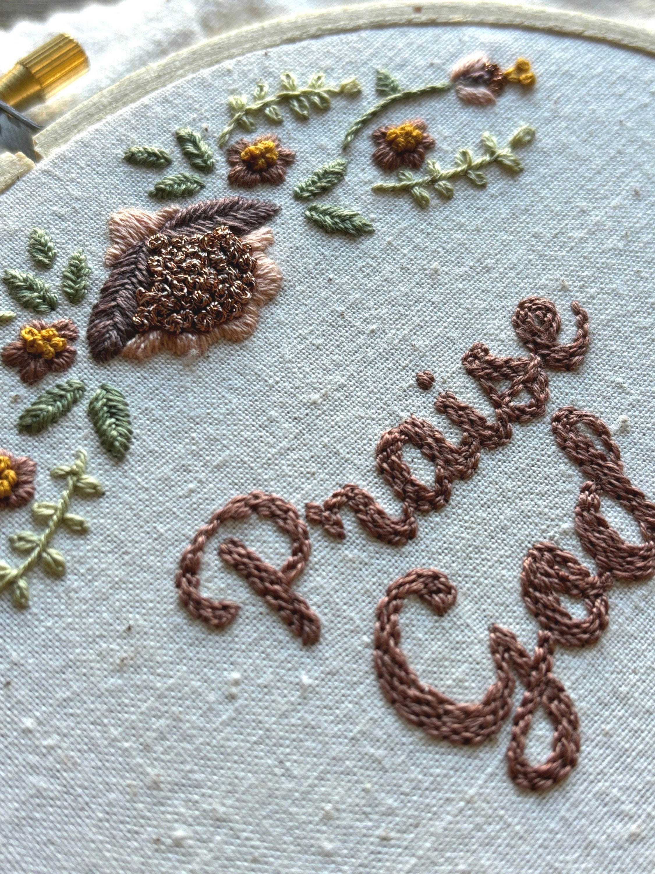 Praise God Embroidery Pattern / Boho / Floral / DIY / Digital / - Etsy