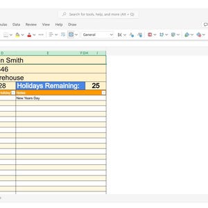 Screenshot of the Employee Vacation Tracker
