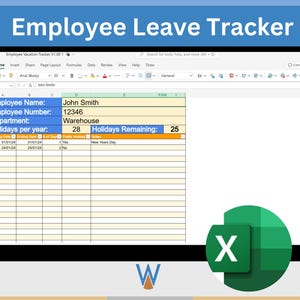 The Employee Annual Leave Tracker spreadsheet has been designed for use with Microsoft Excel