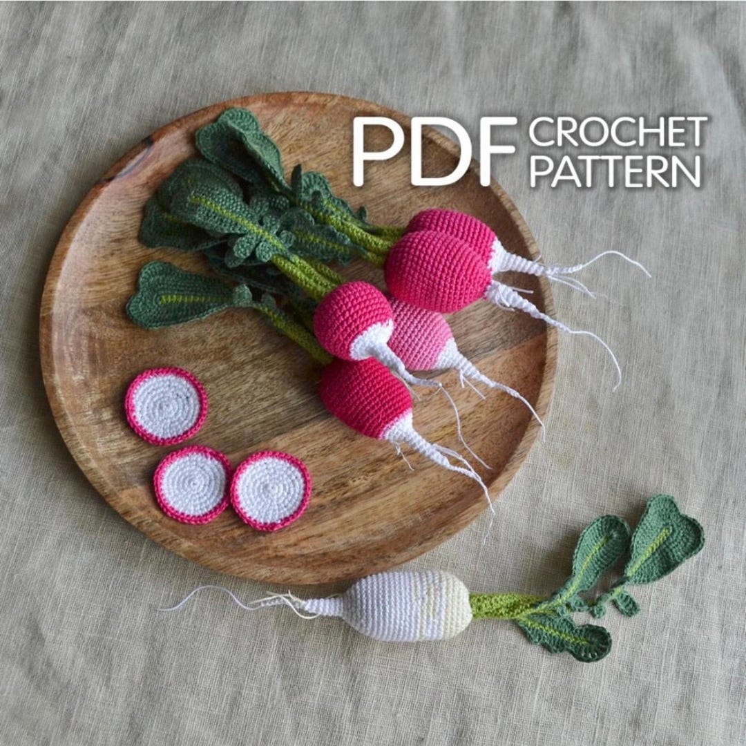 Radish Crochet Pattern, English PDF - Etsy