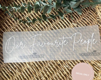 Our favourite people wedding sticker