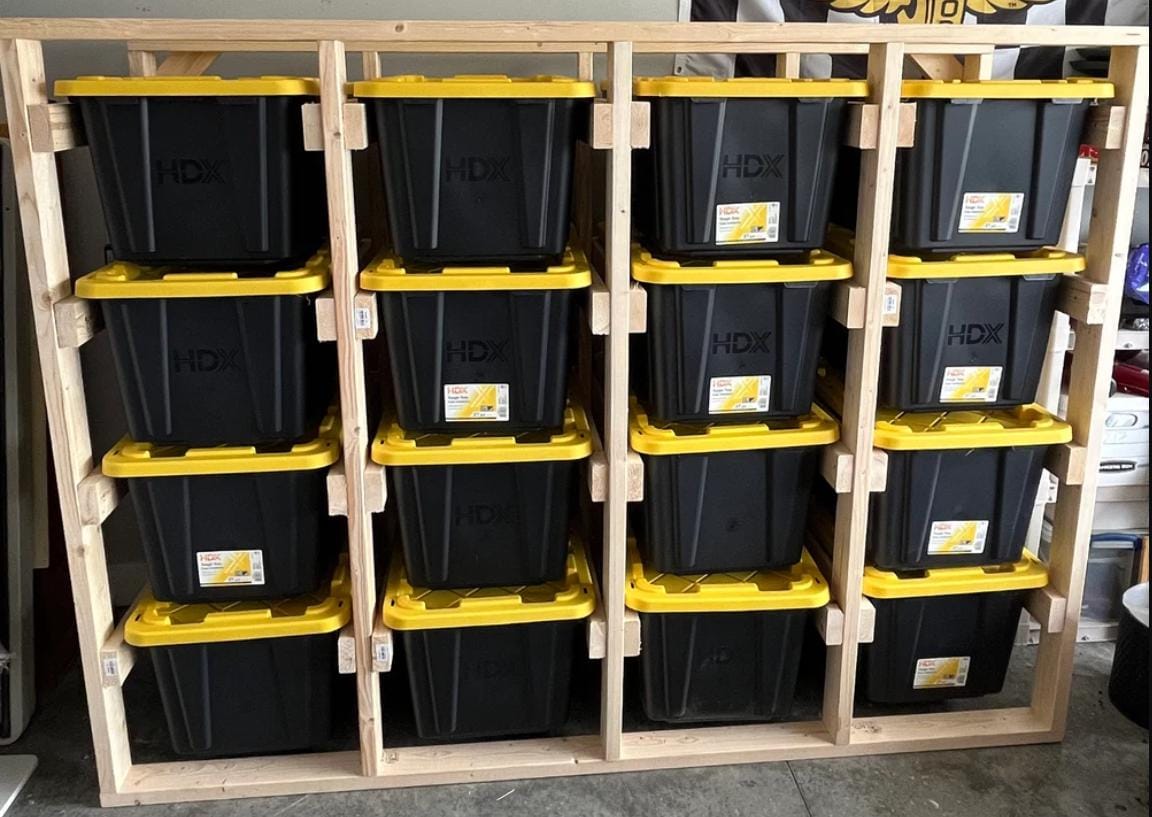 Storage Bin Yellow And Black 27 Hdx Black Storage Tote With Yellow