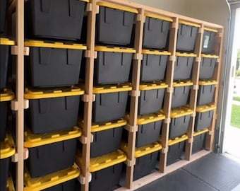 Costco/Sams Club/Home Depot 27-Gallon storage tote plans, includes multiple size plans, garage or basement organization plans, PDF Download