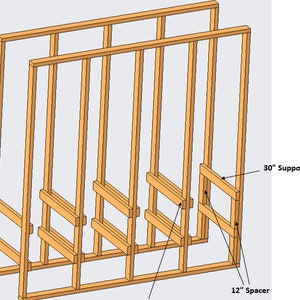 Tote Storage Rack, DIY plans, 27 gal, Custom Option, Step by step process Plans only image 6