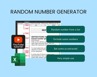 Random Number Generator Excel Template Number Generation in Excel ...
