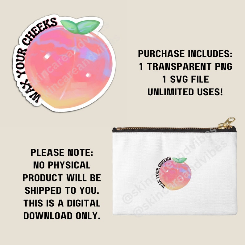 Wax Your Cheeks Sticker: Esthetician Cosmetologist Merch (SVG, PNG) - Etsy