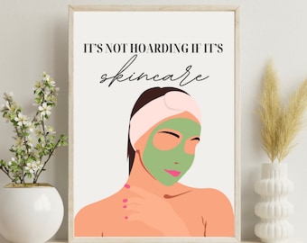 Skincare Routine Poster: Esthetician Salon & Spa Decor (Digital File)