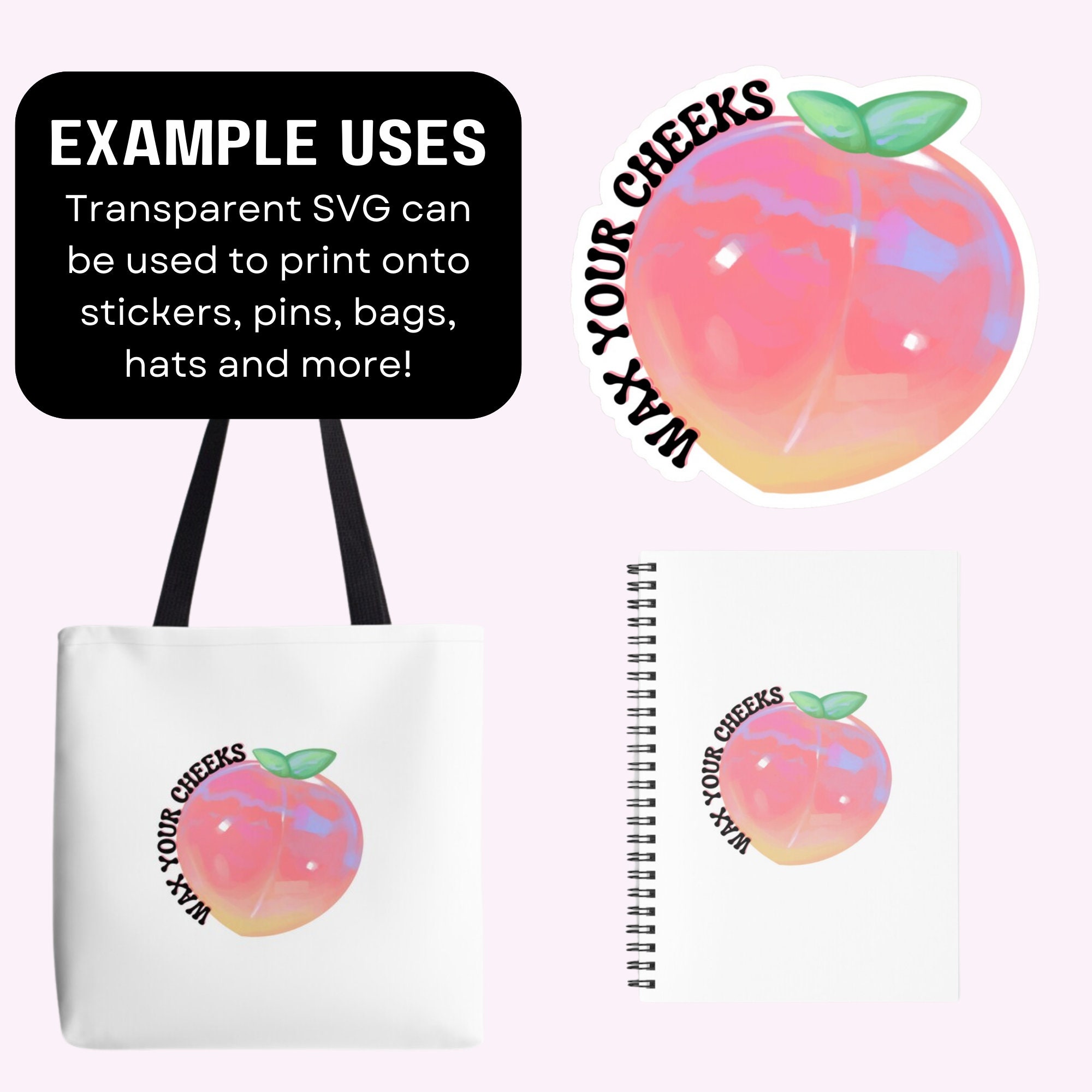 Wax Your Cheeks Sticker: Esthetician Cosmetologist Merch (SVG, PNG) - Etsy