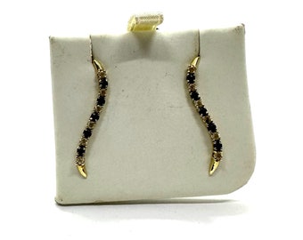 14 Carat Yellow Gold Diamond Earrings