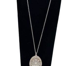 24 Inch Sterling Silver Pendant Necklace 14.4 Grams