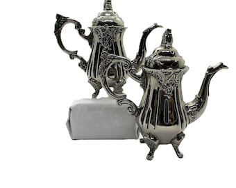 Godinger Silver Plated Set of Teapot Salt and Pepper Shakers