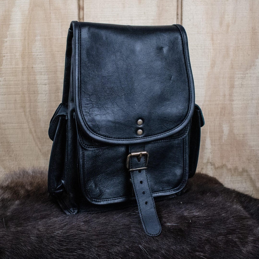 Retro Mini Leather Backpack