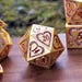 Elder Runes Heart of the Frost Wyrm Metal Dice Set - Etsy
