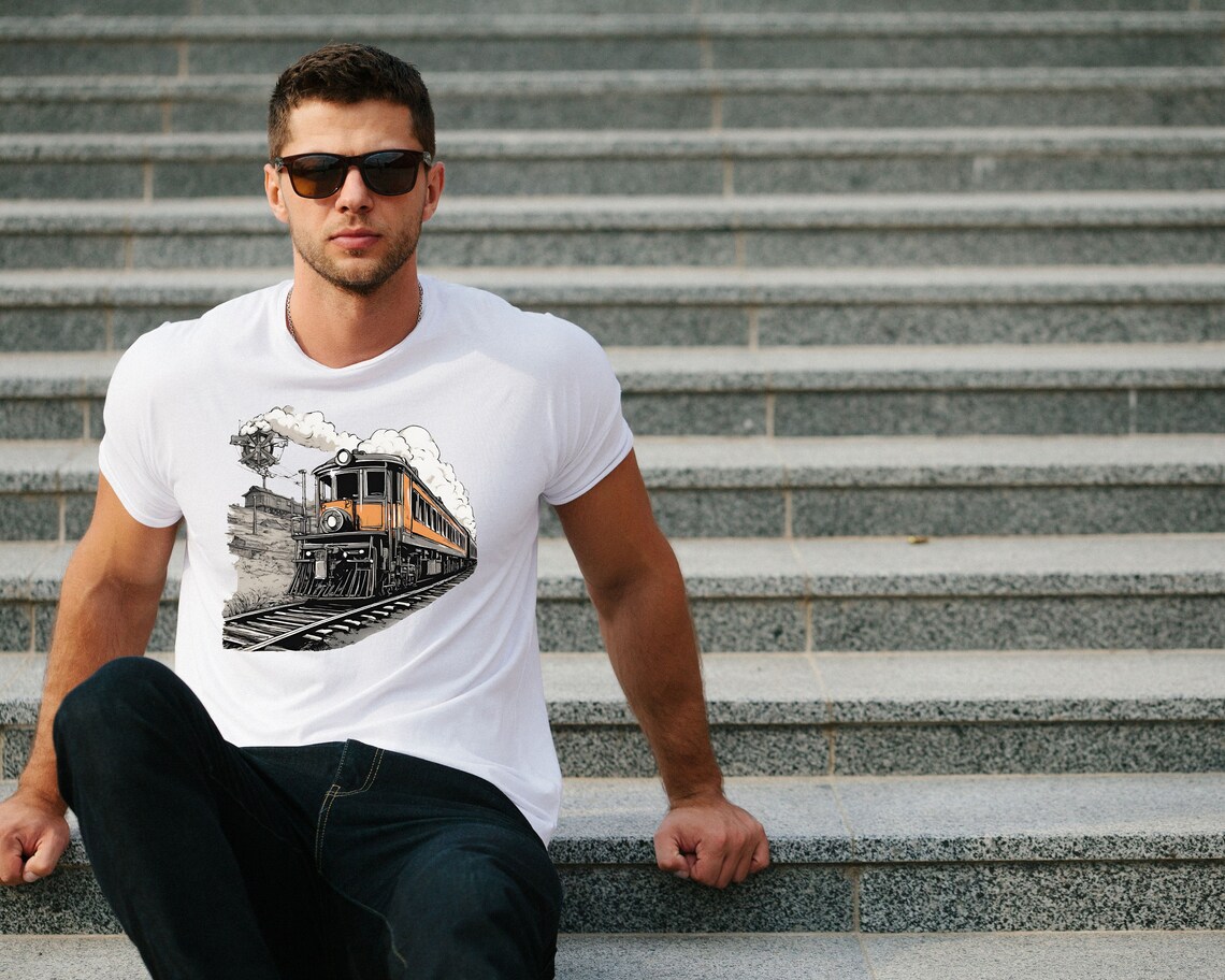 Railway Shirt | Hand-Painted Cotton Shirt main image 0