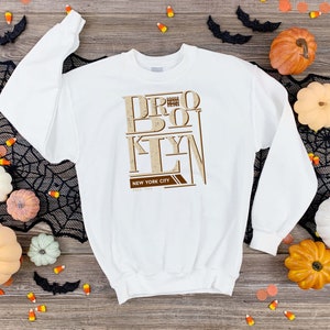Bluza z kapturem Brooklyn, Koszula z Nowego Jorku, Bluza z kapturem Good Vibes Only, Koszula z Brooklynu w Nowym Jorku, Prezent dla ukochanej osoby z Brooklynu, Koszula podróżna z Nowego Jorku