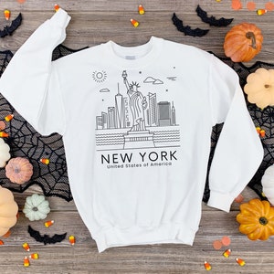 Unisex New York Sweatshirt, New York City Sweter, New York Shirt, New York Hoodie, New York City, Prezent dla Miłośnika Miasta, Prezent dla Miłośnika Nowego Jorku
