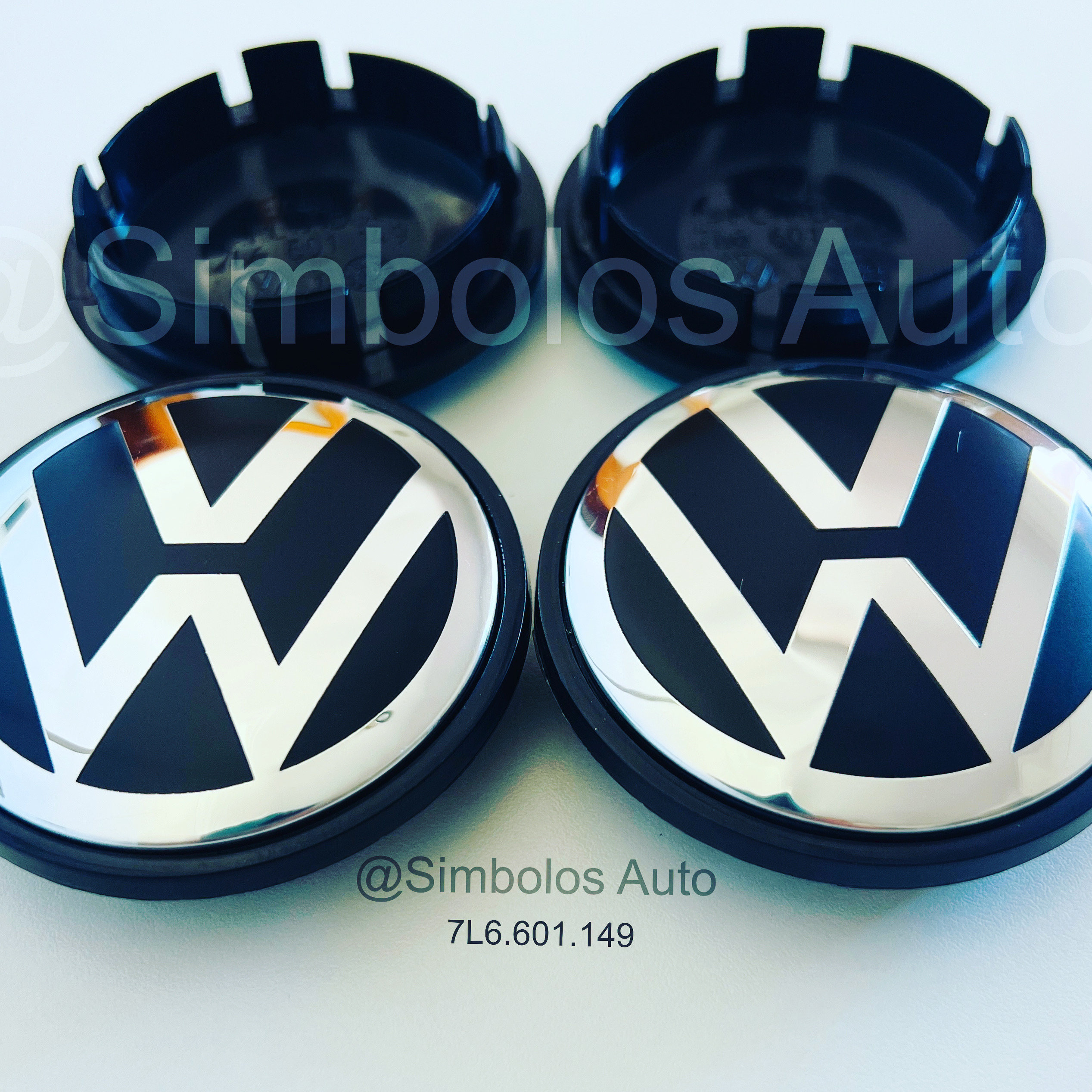 Set of 4 Original VW 76-70-65-56-55mm OEM 4pcs Wheel Caps Hub Center Caps  Alloy Rim Cap Logo Volkswagen Vw 