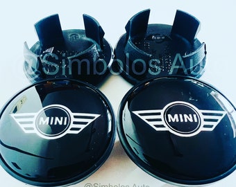 Set van 4 Mini Cooper Logo naafdoppen 54 mm 56 mm velg wielcentrum wieldop Auto Clip NIEUW JCW John