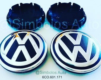 Set van 4 originele VW 76-70-65-56-55mm OEM 4 stuks wieldoppen naafnaafdoppen lichtmetalen velgdop logo volkswagen vw