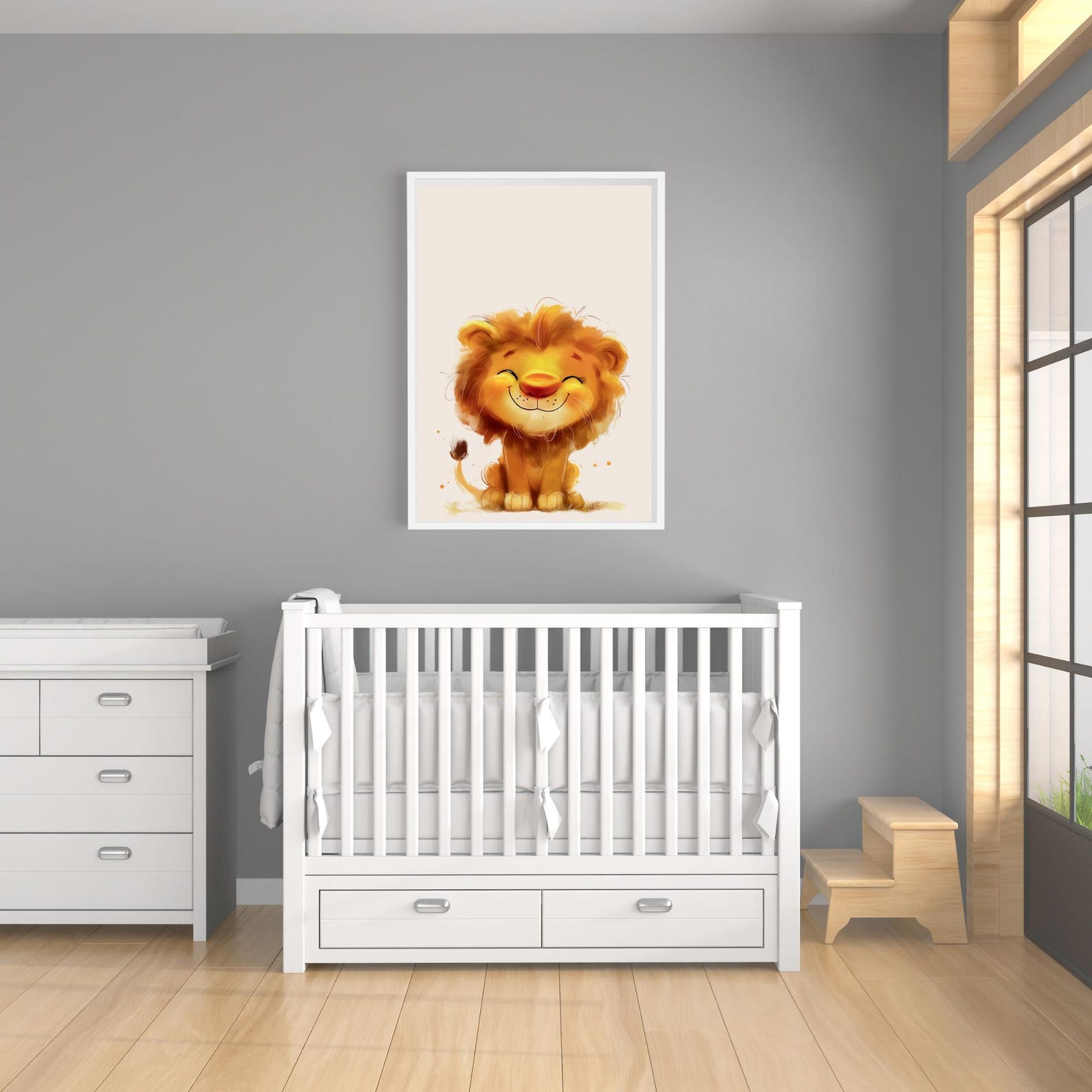 Lion Printable Kids Wall Art, Instant Download, JPG - Etsy