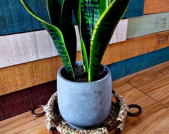 Vintage Bakelite Macrame Basket