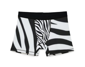 Zebra print Men's Boxers (AOP)