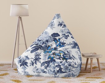 Floral Bean Bag Chair Cover