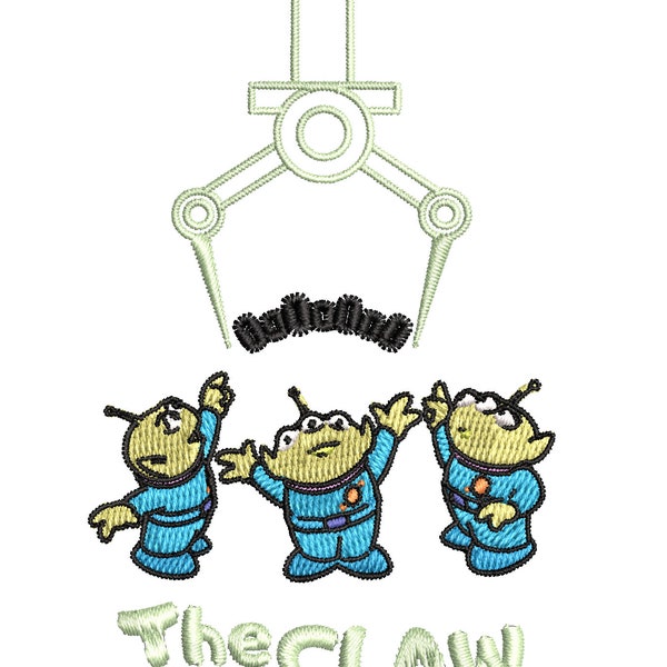 Toy Story The Claw Aliens Embroidery Design - PES File Machine Embroidery Design