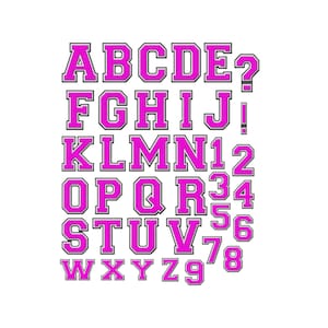 pink font alphabets png , pink font alphabet png bundle sublimation