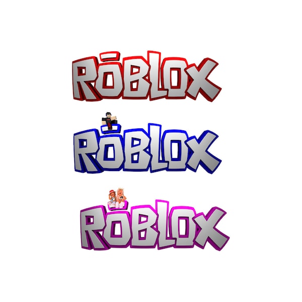 Roblox text png Roblox boys png birthday Roblox png sublimation bundle of 5 designs for t-shirts, tumbler coffee mugs, backdrops wall art.